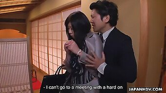 Asian Secretary Seduced By Her Boss At A Restaurant