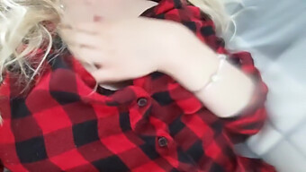 Wet And Wild: A Horny Girl In Plaid Teases Herself