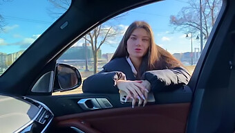 Stefany Kyler'S Anal And Gape In A Car With A Blowjob And Cum