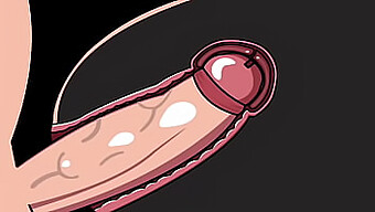 Animated Depiction Of Internal Ejaculation In A Seductive 3d Anime Setting