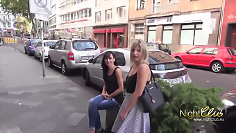 German Slut Gets Her Asshole Pounded In Public