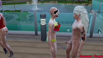 Milf Hinata Ve Arkadaşları Videl Ve Arkadaşıyla Vahşi Bir Üçlüye Dalıyorlar