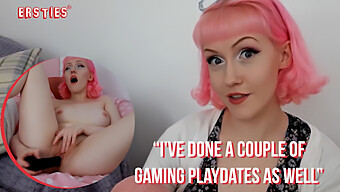 Pink-Haired Vlogger Indulges In Solo Play And Breast Stimulation