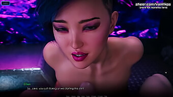 Si Cantik Asia Memberikan Blowjob Panas Di Momen Gameplay Terseksiku