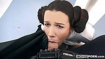 Alexis Crystal Gives A Deepthroat And Anal Blowjob To Princess Leia