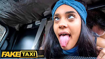 Capri Lmonde'S Seductive Rear End Enjoys A Large, Thick Shaft In Fake Taxi