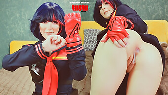 Ryuko Matoi Gets A Creampied Anal Orgasm In Cosplay Video