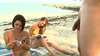 Brandi Belle Et Ses Deux Amies S'Engagent Dans Un Sexe Kinky Sur La Plage