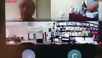 Lawyer'S Zoom Meeting Turns Unexpectedly Steamy With His Work Colleague