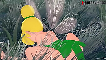 Tecknad Blondin Tinker Bell Blir Stygg I Denna Animerade Video