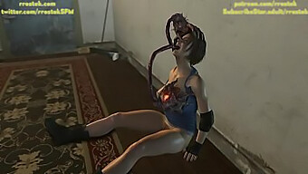 Jill Valentine Gets Her Face Fucked In This Resident Evil Porn Video