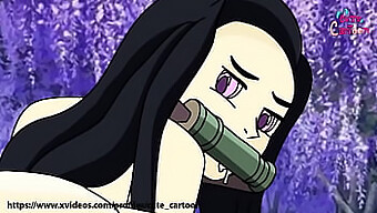 Nezuko Og Tanjiros Sensuelle Møde I Animeret Hentai