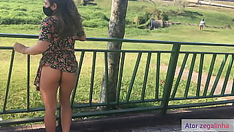 Big Ass Brazilian Wife Flaunts Her Body In Public