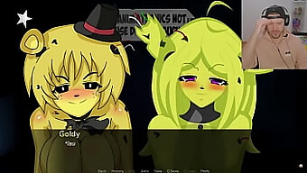 مؤخرة مانغلي الكبيرة وثدي تشيكا الكبيرة في نسخة أنيمي من Fnaf