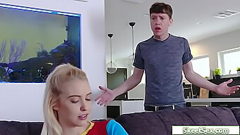 Blonde Stepbrother Satisfies His Sexual Desires With Anal Play