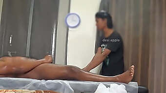 A Hidden Camera Captures A Happy Ending Massage With A Cute Girl Giving A Blow Job.