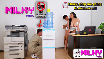 The Janitor Stumbles Upon The Secretary Engaging In Intimate Acts With Her Boss