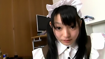 Japanese Girl Konoha Gives A Blowjob In A Cute Maid Outfit