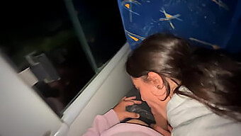 A Stunning Latina Babe Catches A Ride On The Bus And Gets Surprised By An Unexpected Climax