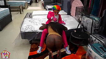 Sloppy Fuck Fest With An Ebony Furniture Salesman And His Customer