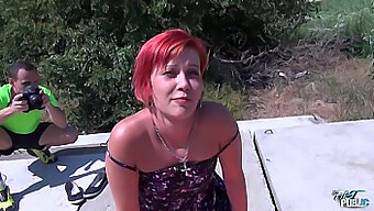 Redhead Riding: A Teen Blowjobs And Swallows A Big Cock