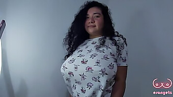 Gordita Latina With Big Natural Tits Teases Her Stepbrother