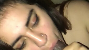 Latina Babe Sucks Dick And Gets A Load